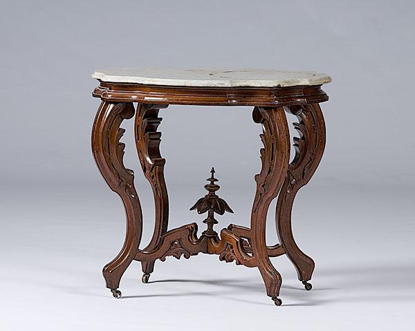 Appraisal: RENAISSANCE REVIVAL MARBLE TOP TABLE ca - A Renaissance Revival