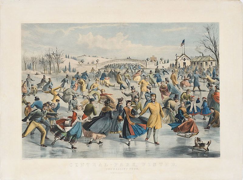 Appraisal: Currier Ives Publishers American th century Central Park Winter The