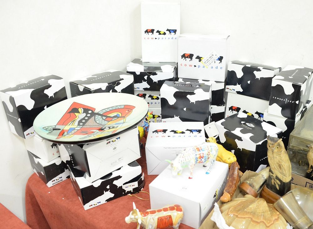 Appraisal: Twenty-six cow parade cow figures mostly all in original boxes