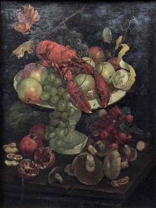 Appraisal: th Century School - Oil painting - Still life with