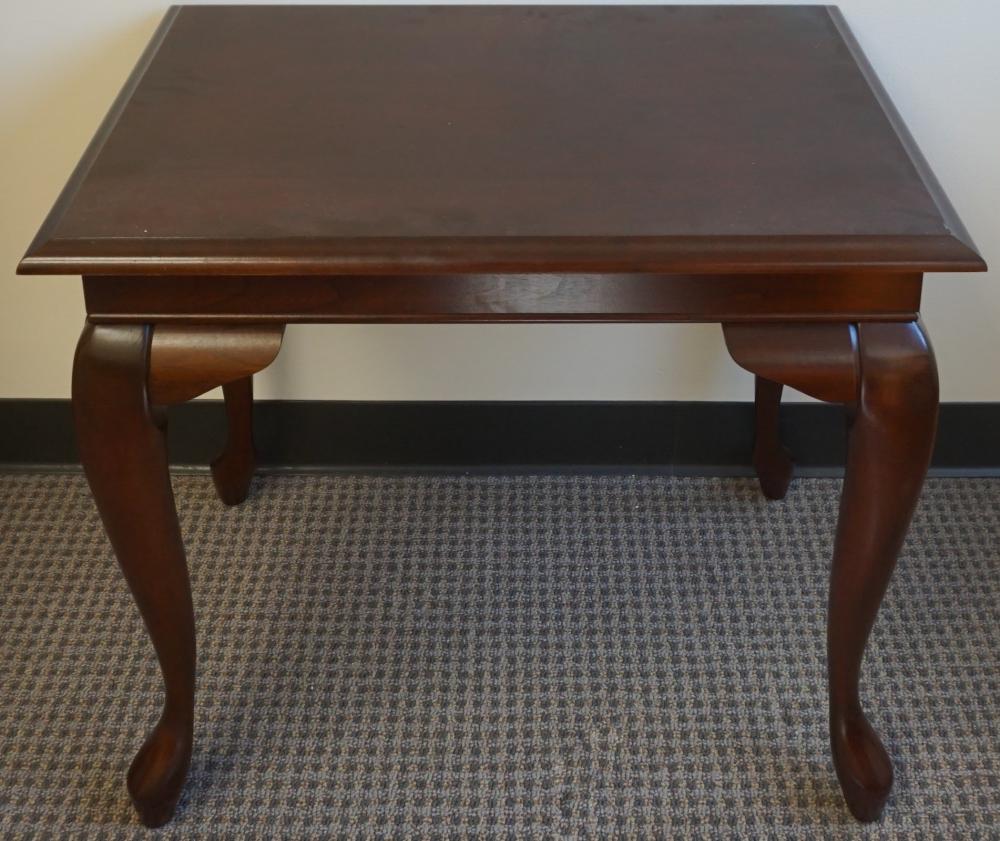 Appraisal: QUEEN ANNE STYLE MAHOGANY SIDE TABLE H IN CM Queen