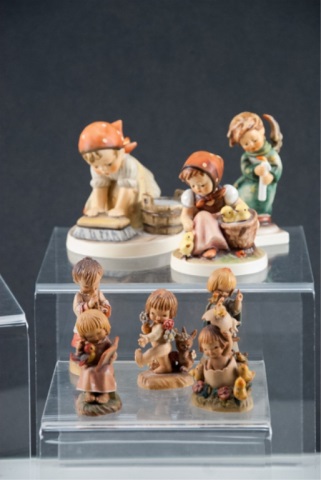 Appraisal: To include three Hummel young girl figures and group of