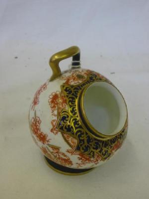 Appraisal: A ROYAL CROWN DERBY PORCELAIN SALT CELLAR of ovoid form