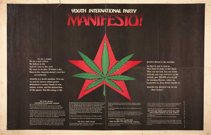 Appraisal: DESIGNER UNKNOWN YOUTH INTERNATIONAL PARTY MANIFESTO circa x inches x