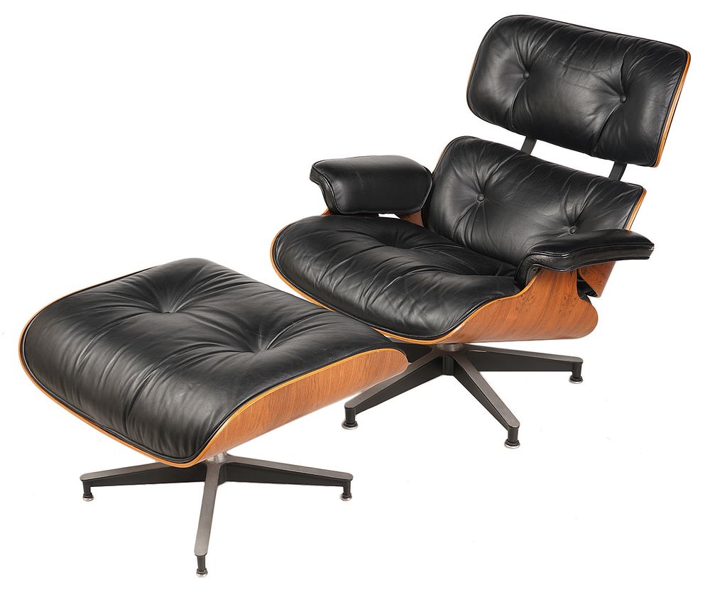 Appraisal: Herman Miller Eames Lounge Chair and Ottoman Herman Miller Eames