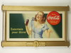 Appraisal: COCA-COLA SIGN - Paper litho interior sign in original Coca-Cola