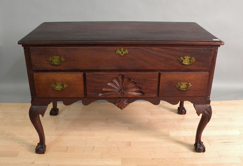 Appraisal: Chippendale style mahogany server h l