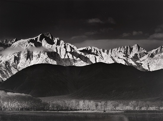 Appraisal: ADAMS ANSEL - Winter Sunrise Sierra Nevada from Lone Pine