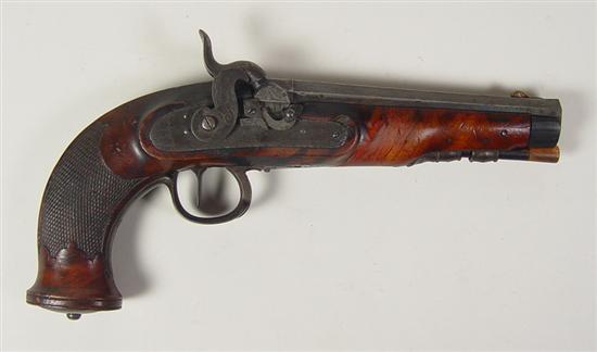 Appraisal: German Percussion Dueling Pistol With the name For Meuter on