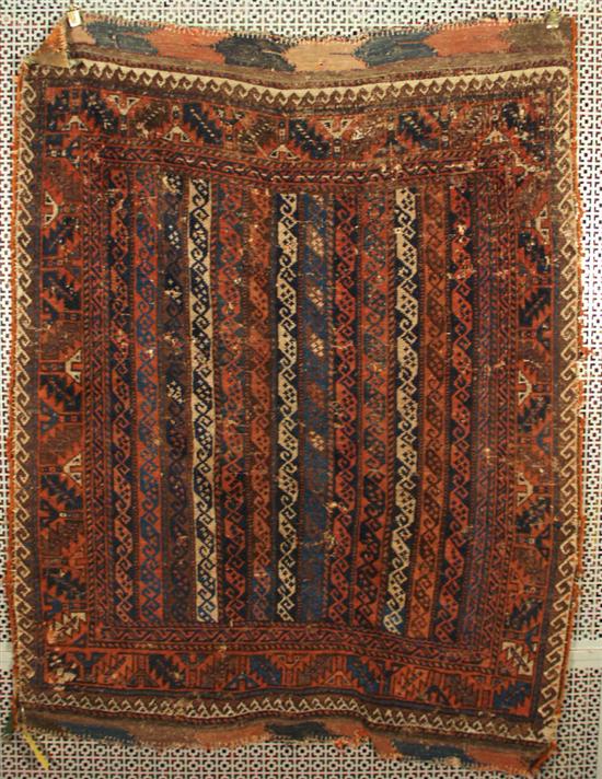 Appraisal: BELOUCH RUG Afghanistan circa feet inches x feet inches