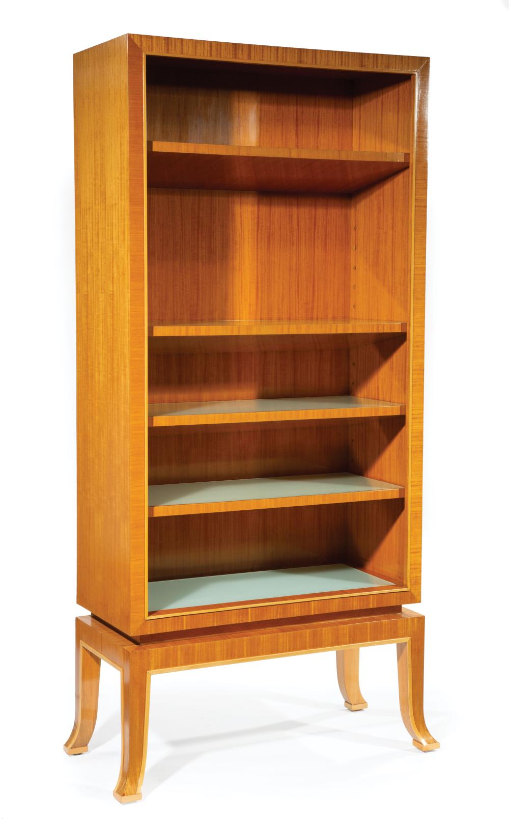 Appraisal: American Modernist Satinwood Display Cabinet c designed by David Wider