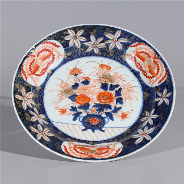 Appraisal: Chinese porcelain dish in the Japanese Imari style with gilt