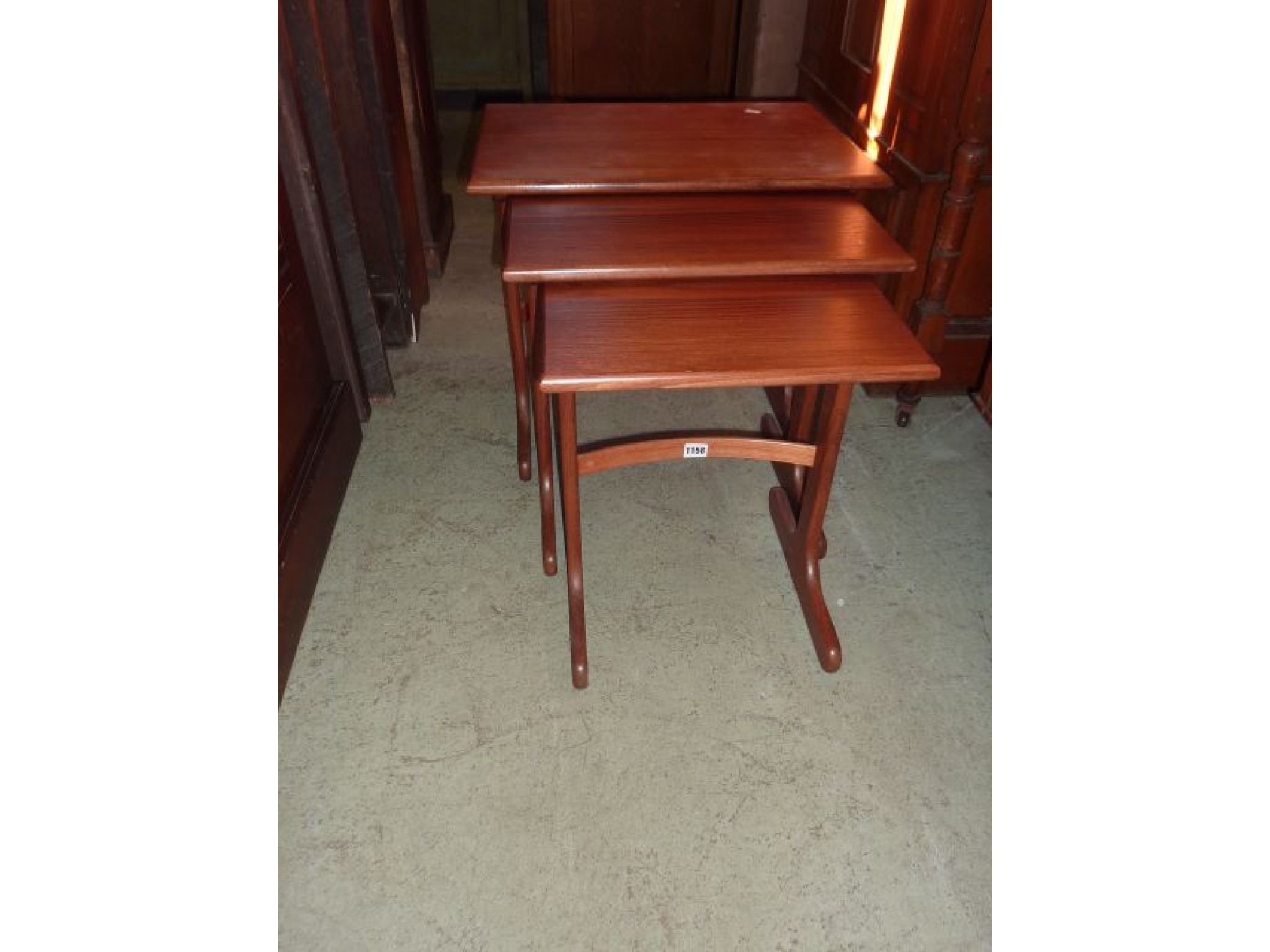 Appraisal: A nest of three G plan teakwood graduated occasional tables