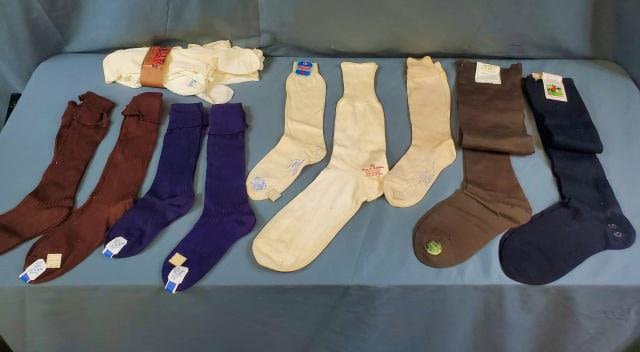 Appraisal: Group of about pairs of vintage stockings and socks all