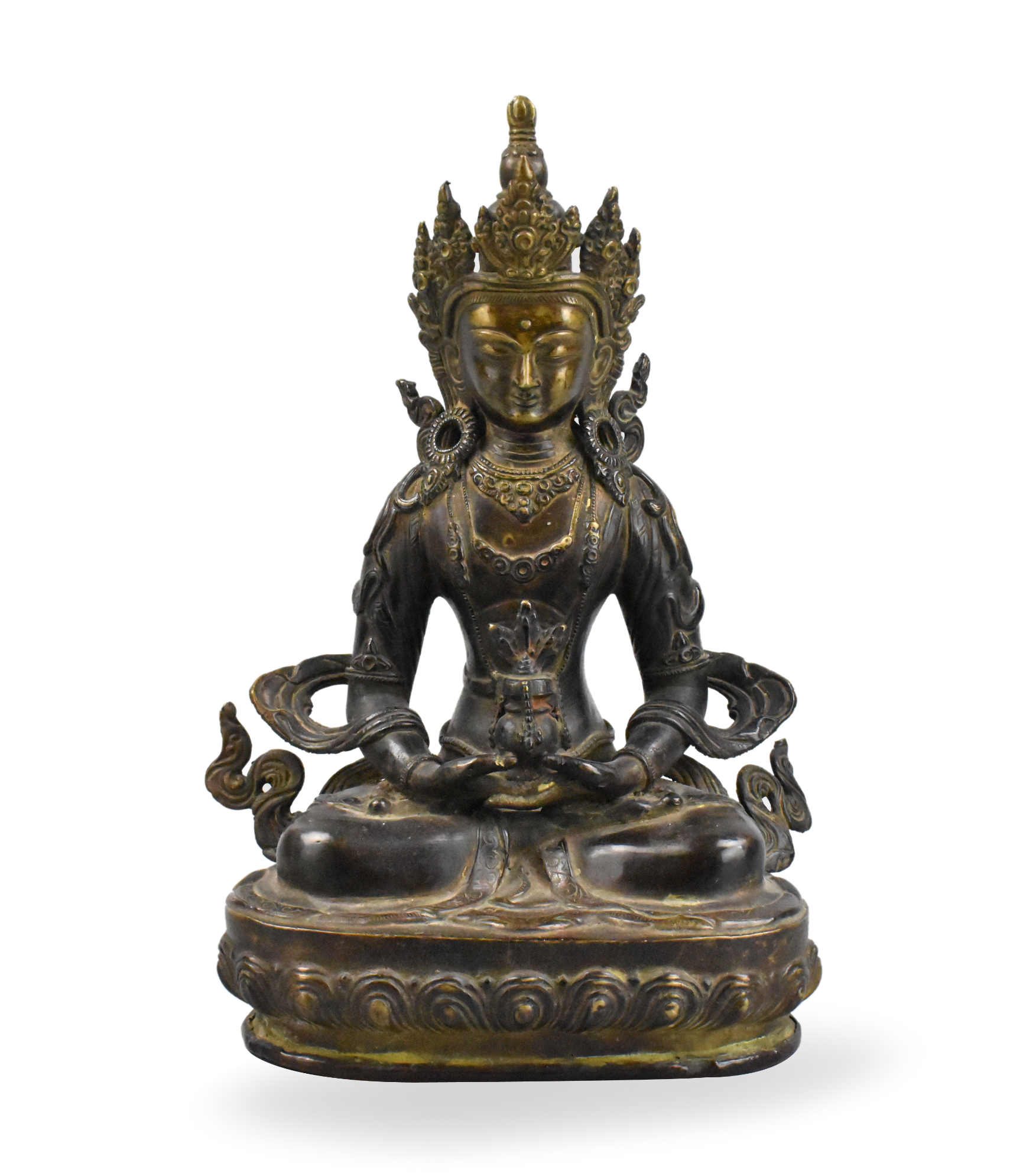 Appraisal: A Chinese bronze buddha figure dating from the th century