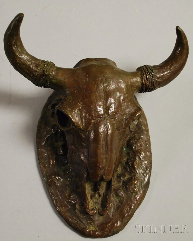 Appraisal: George Dabich American b Buffalo Skull Signed and numbered GDabich