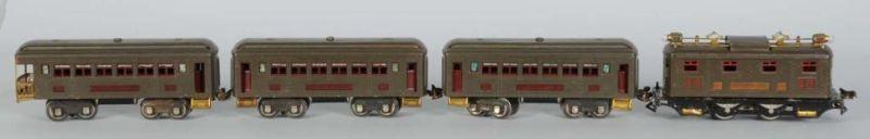 Appraisal: Lionel No E O-Gauge Gray Passenger Set Description Pre-war Includes