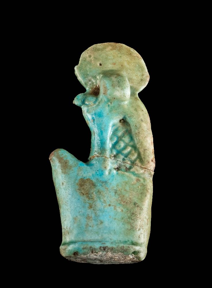 Appraisal: Egyptian New Kingdom Faience Ra Horakhty Amulet Ancient Egypt New