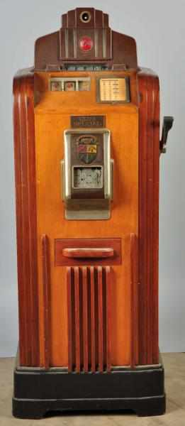 Appraisal: s Jennings Club Special Machine Description In wooden cabinet All