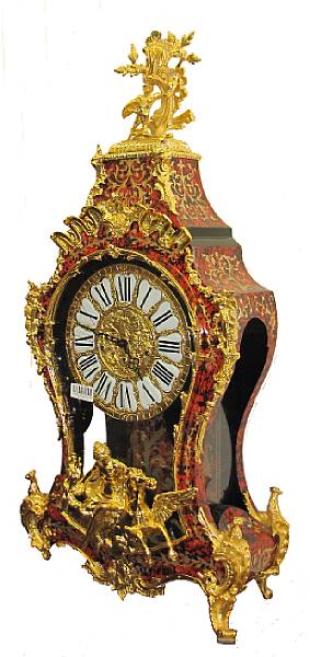 Appraisal: A R gence style gilt metal mounted imitation boulle marquetry