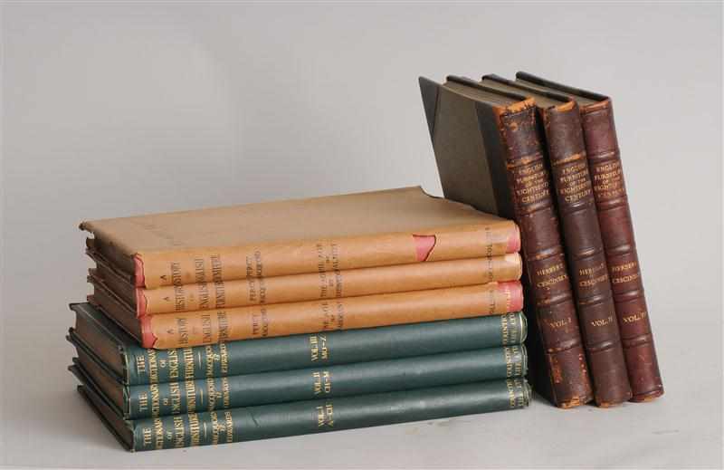 Appraisal: DICTIONARY OF ENGLISH FURNITURE THREE VOLUMES Together with History of