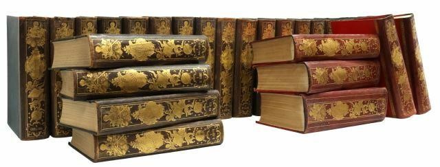 Appraisal: lot of Italian encyclopedia library shelf books th c having