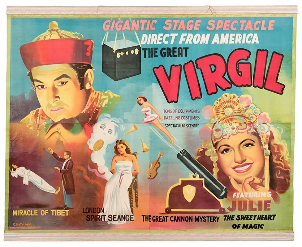 Appraisal: The Great Virgil Gigantic Stage Spectacle Virgil Virgil Harris Mulkey