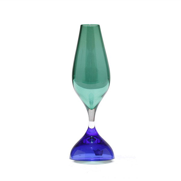 Appraisal: Kosta double sided green and blue vase by Vicke Lindstrand