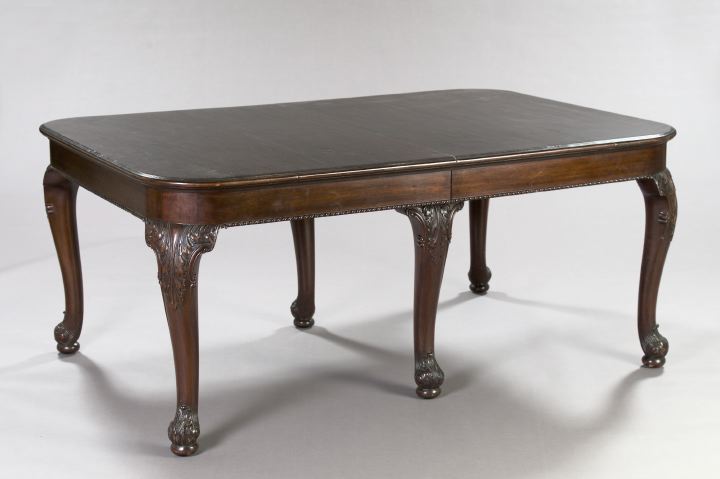 Appraisal: George III-Inspired Mahogany Banquet Table in the Chippendale taste fourth