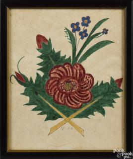 Appraisal: Attributed to Maria Heebner Montgomery County Pennsylvania - watercolor fraktur