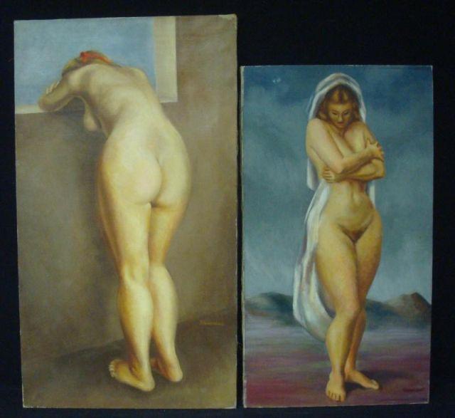 Appraisal: WENDELL Raymond John O C Nudes no frames generally good