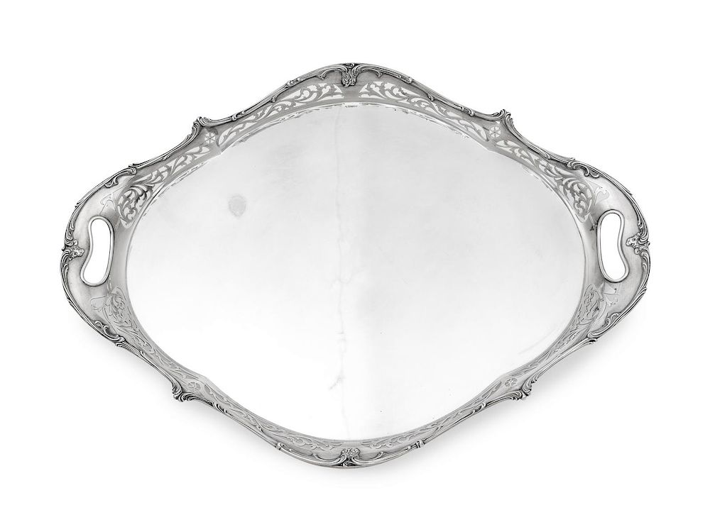 Appraisal: An American Silver Serving Tray Length inches An American Silver