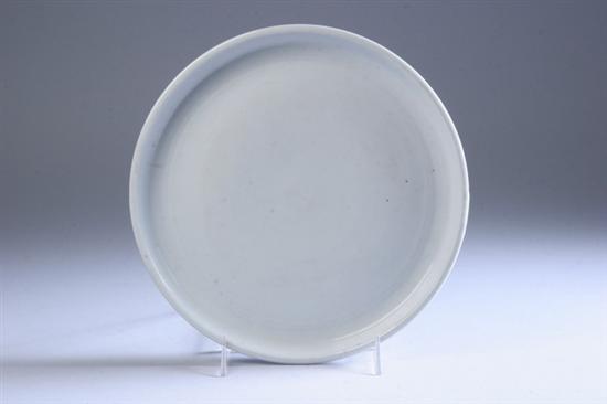 Appraisal: CHINESE BLANC-DE-CHINE PORCELAIN PLATE Ming dynasty th- th century Circular