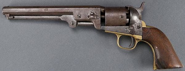 Appraisal: A CIVIL WAR COLT M NAVY REVOLVER A CIVIL WAR