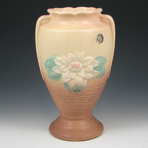 Appraisal: Hull Water Lily L- - Vase - Mint w Label