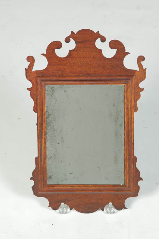 Appraisal: CHIPPENDALE MIRROR Probably American mid th century mahogany Molded liner