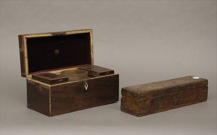 Appraisal: Tea Caddy together with another Box Provenance The Patti Birch