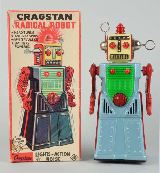 Appraisal: Japanese Tin Litho Radical Robot O B Battery - Operated