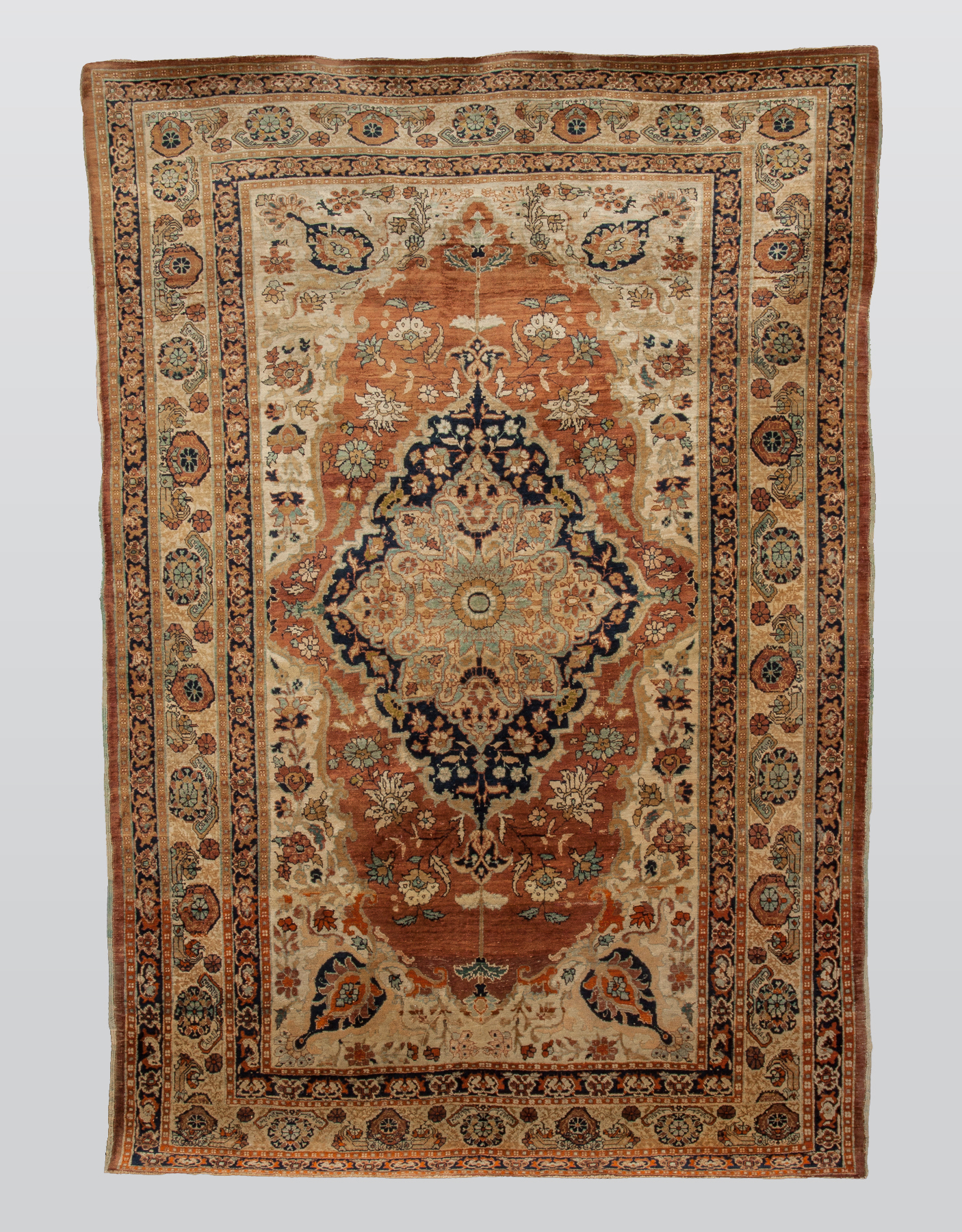 Appraisal: Fine Silk Tabriz Late th cent