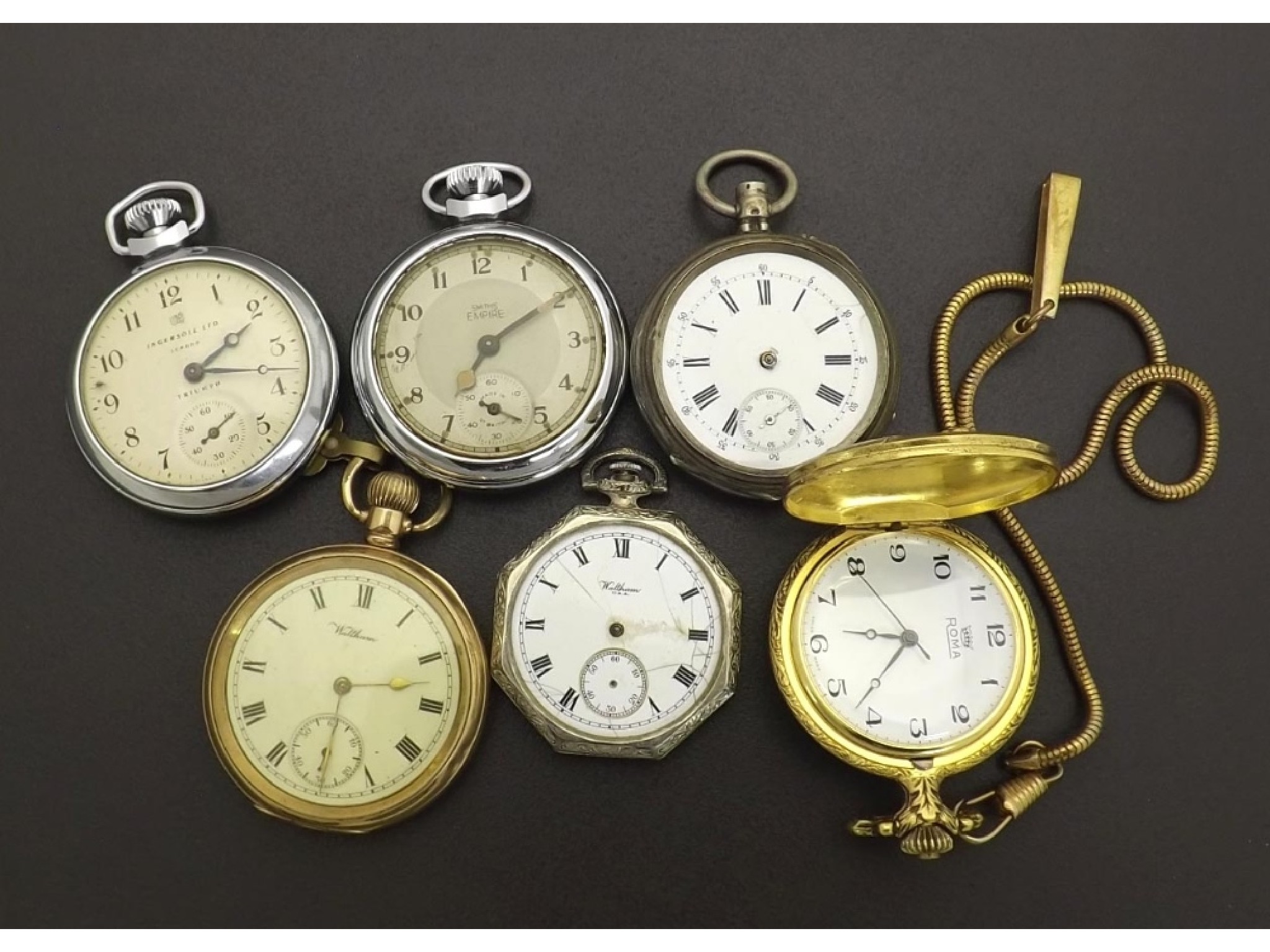 Appraisal: Selection of various pocket watches to include a chrome Smiths