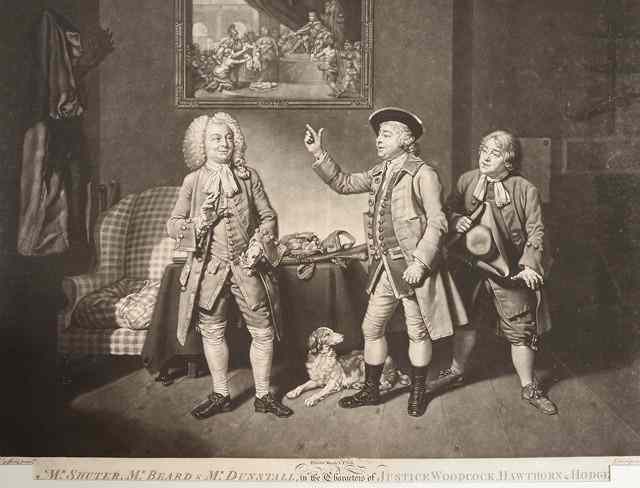 Appraisal: JOHN FINLAYSON AFTER ZOFFANY'Mr Shuter Mr Beard and Mr Dunstall