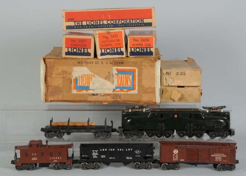 Appraisal: Lionel GG Freight Set in OB Description Post-war Includes set