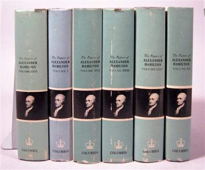 Appraisal: vols Alexander Hamilton Hamilton Alexander The Papers of New York