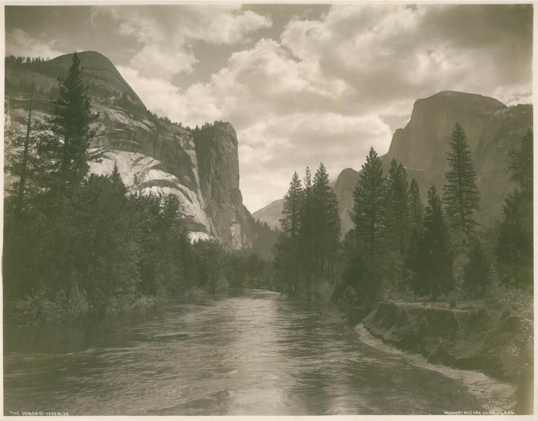 Appraisal: PILLSBURY PICTURE CO YOSEMITE PHOTOGRAPH The Domes of Yosemite No