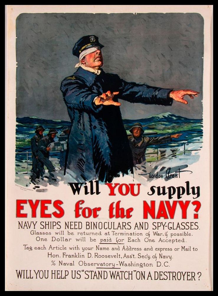 Appraisal: Gordon Grant Vintage World War I Poster Will You Supply