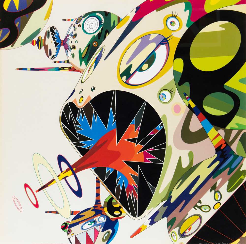 Appraisal: TAKASHI MURAKAMI JAPANESE - HOMAGE TO FRANCIS BACON STUDY OF