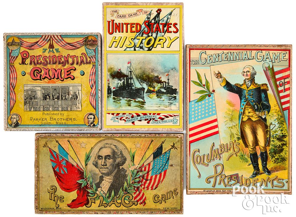 Appraisal: Four U S History Games ca Four U S History