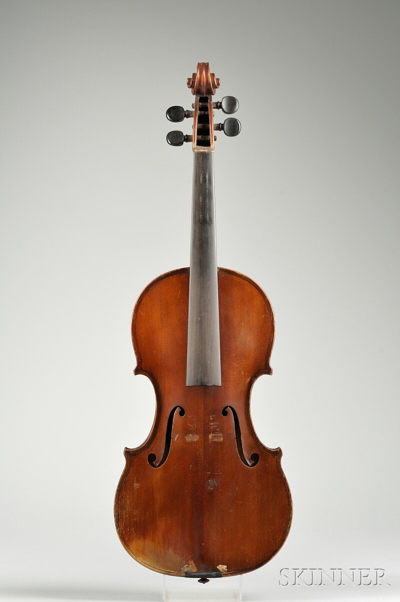 Appraisal: German Violin c labeled GUARNERI length of back mm