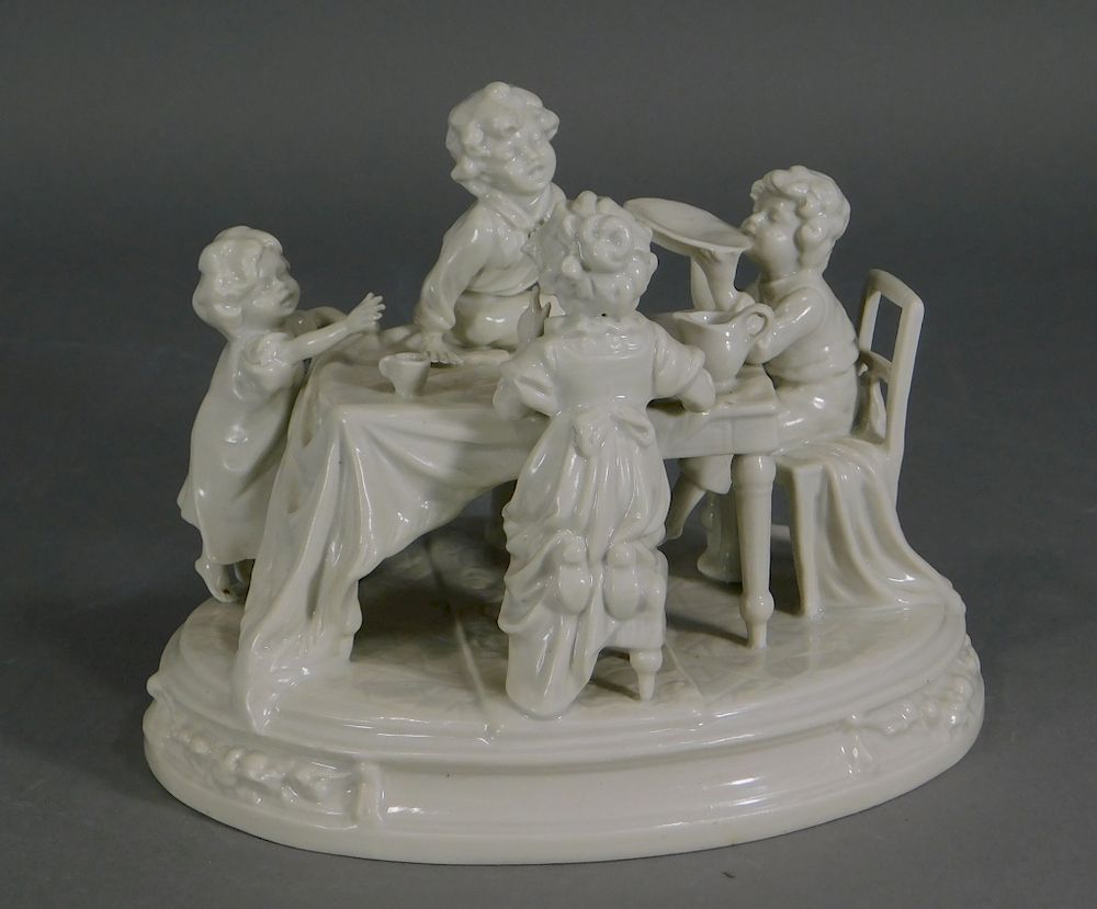 Appraisal: C Belgian Tournai Porcelain Figural Group Belgium Circa Figural group