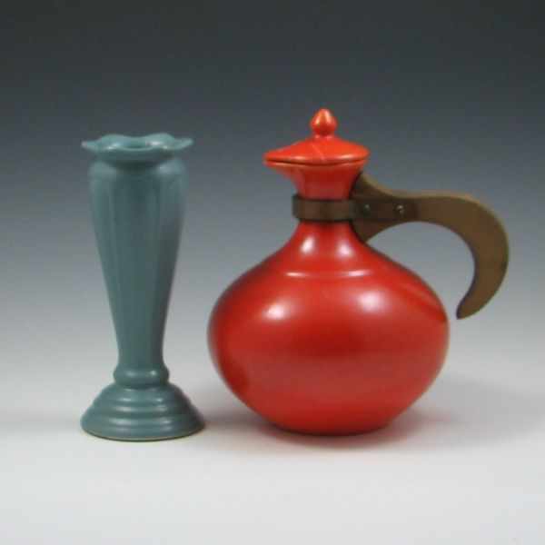 Appraisal: Rookwood Vase and Gypsy Tail Decanter vase marked with die